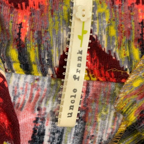 Uncle Frank Shirt Dress Womens Sz S Aztec Long Sleeve Patterned 1/4 Button Front - Picture 14 of 16